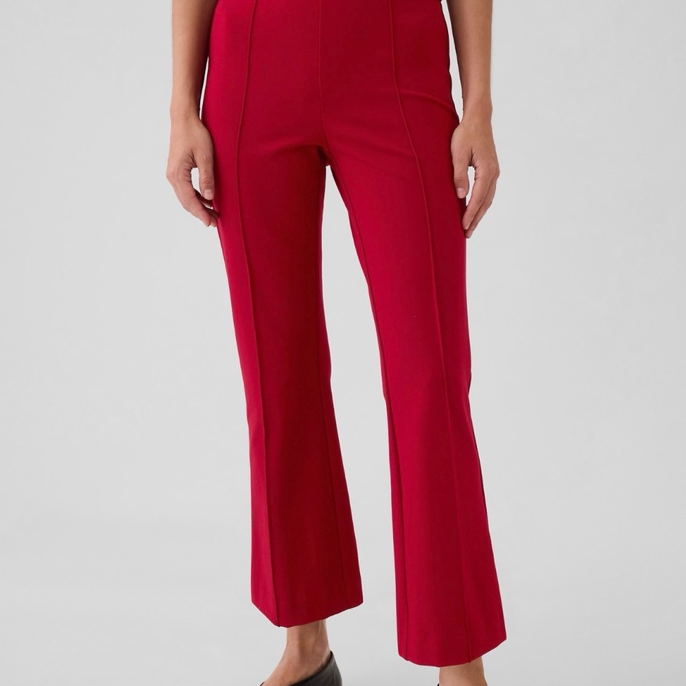 ❤️ GAP Fast Ponte Crop Pants – Tomato Red – Large – NWT